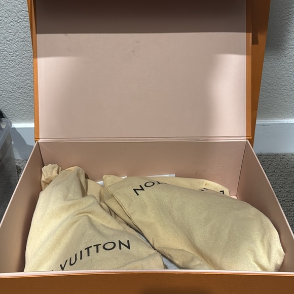 Louis Vuitton “Oh Really” Gold Lock Peep-Toe Heels - Picture 6 of 6